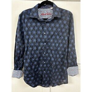 Robert Graham Men's‎ Printed Geometric Button-Up Shirt, Small, Bold Pattern
